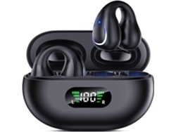 (negro) Auriculares Bluetooth Abiertos, Resistentes Al Agua, Adecuados Para Deportes Y Fitness.