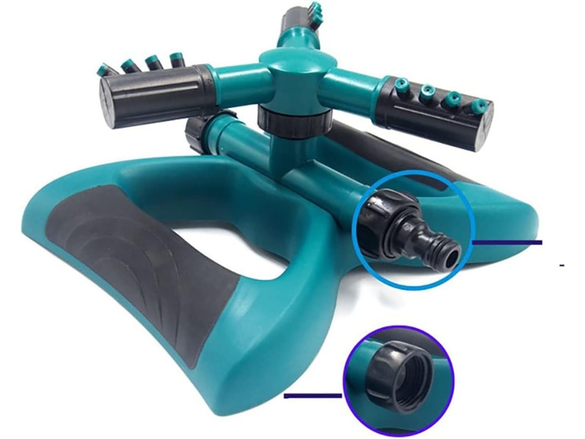 Sistema De Riego Automático Tres Brazos Y 360 Grados Para