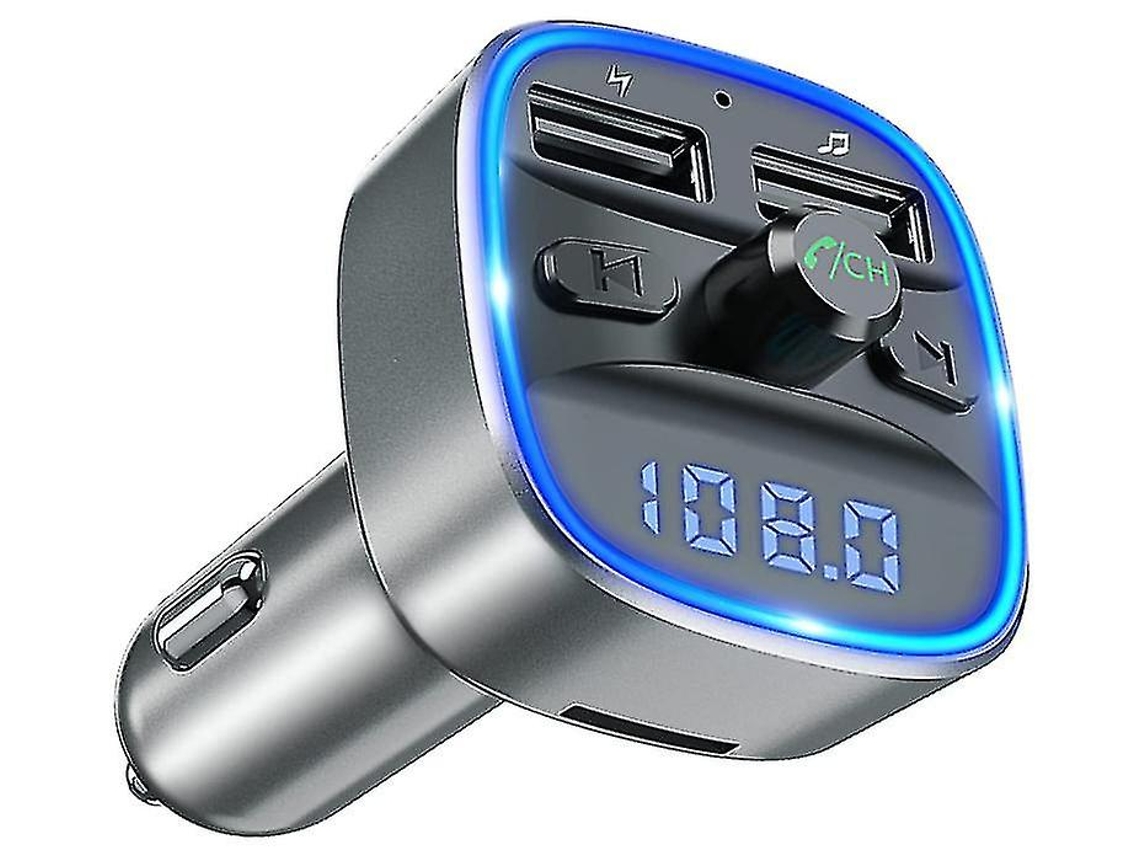 Transmisor Fm Bluetooth YIZHOOD Gris