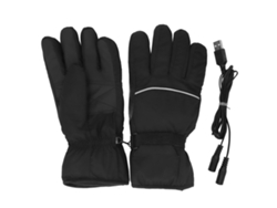 Ats-guantes Calentados Eléctricos Impermeables Transpirables Con Pantalla Táctil Ajustables Para Deportes Al Aire Libre Negro