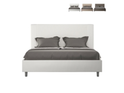 Cama doble contenedor 160x200 moderna Goya símil piel M1