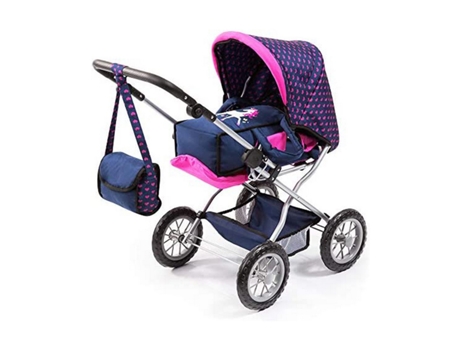 Accesorios REIG Cochecito de Muñecas Big Combi Azul Rosa (Edad Mínima Recomendada: 3 años)