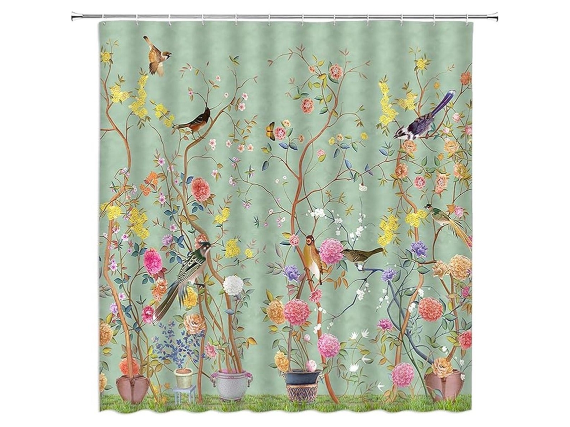 Cortina De Ducha - Impermeable - Cortina De Ducha Estampada - Poliéster - 150*180 Cm