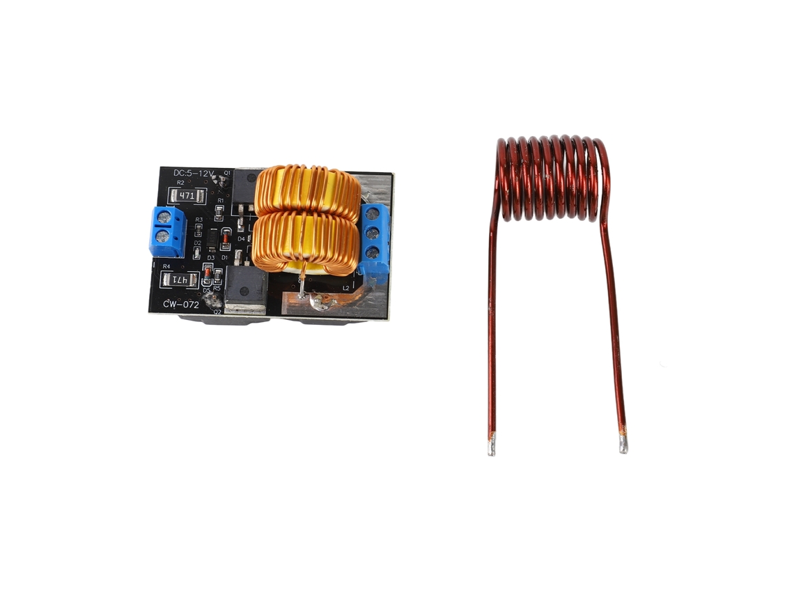 Placa Calefactora Por Inducción Zvs De 120 W, Módulo Controlador Flyback, Entrada De Cc De 5-12,0 V Con Bobina.