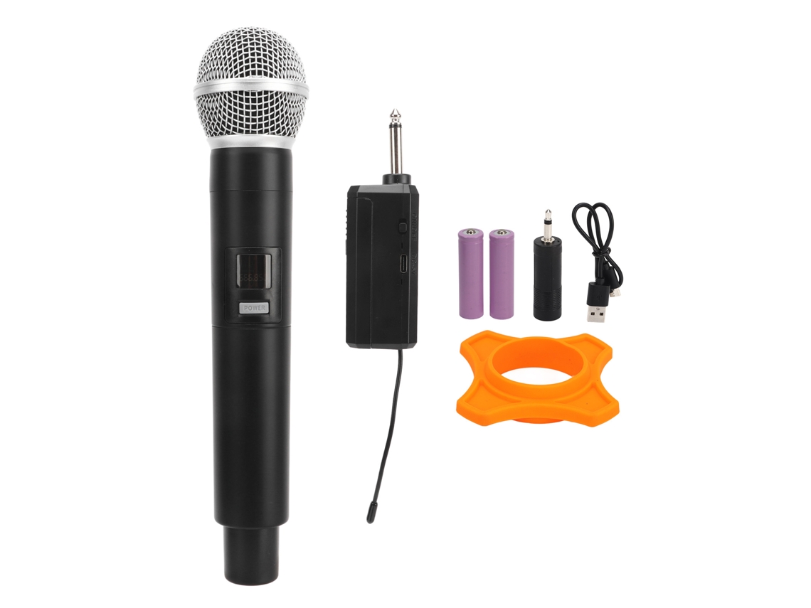 Micrófono Inalámbrico Dinámico De Metal Cardioide Para Karaoke Y Streaming En Vivo
