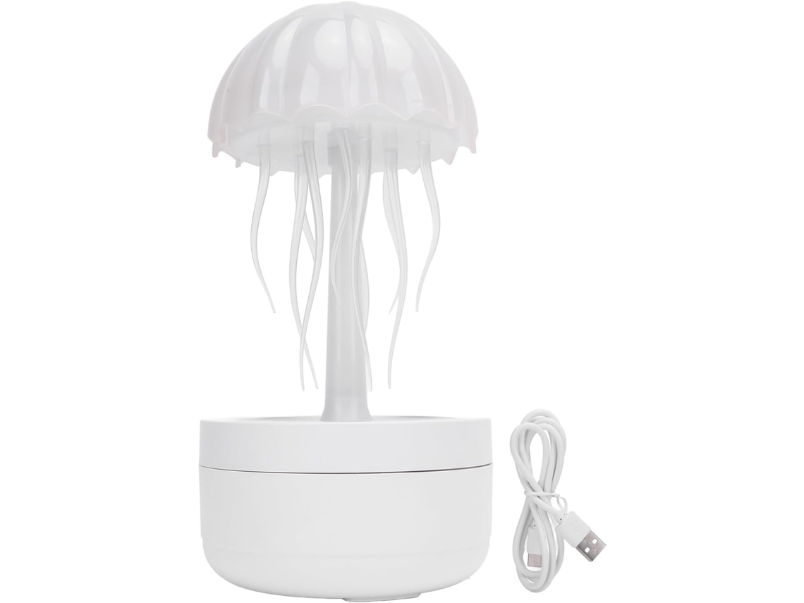 Humidificador Con Forma De Medusa Y Luz Nocturna, 300 Ml.