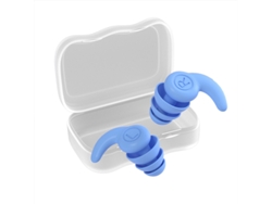 Tapones para los oídos silenciosos de silicona Yuysan, protector de sueño con cancelación de ruido, 4.ª generación, talla S pequeña, para niños, azul.