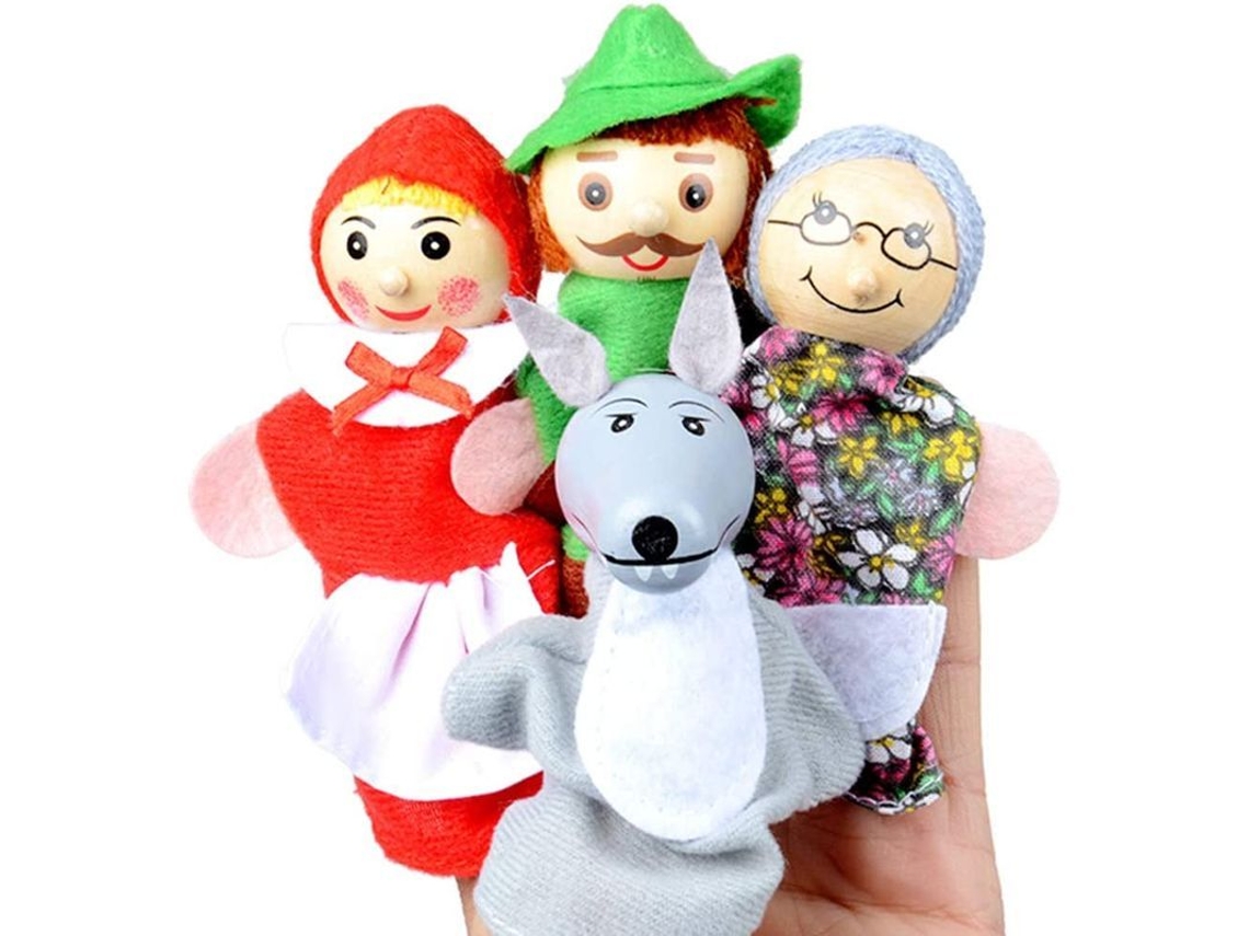 Muñeco De Caperucita Roja Para Contar Cuentos A Niños Y Bebés.