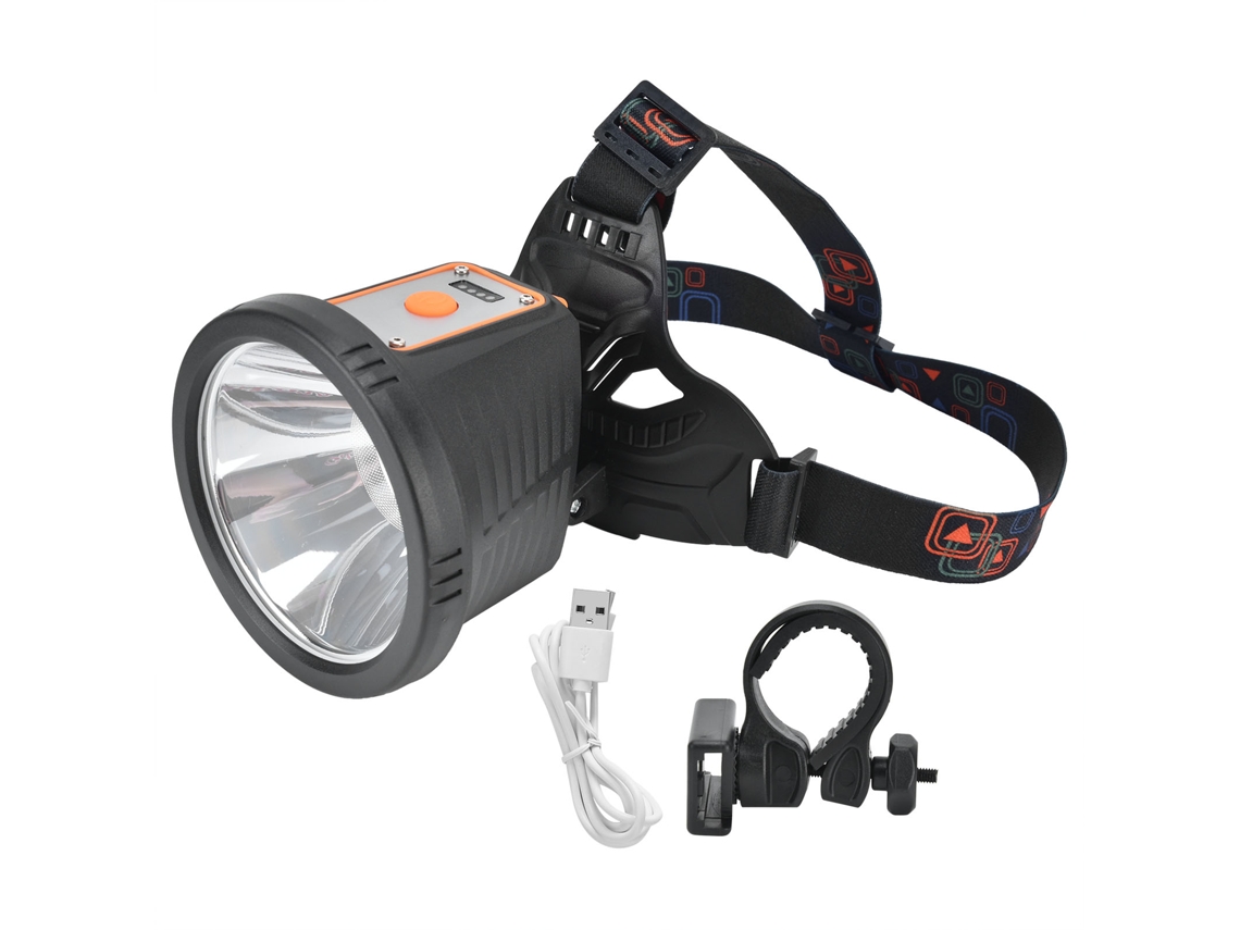 Linterna Frontal Led P50 De 2000 Lúmenes, Recargable Por Usb, Resistente Al Agua, Para Acampada Y Escalada.