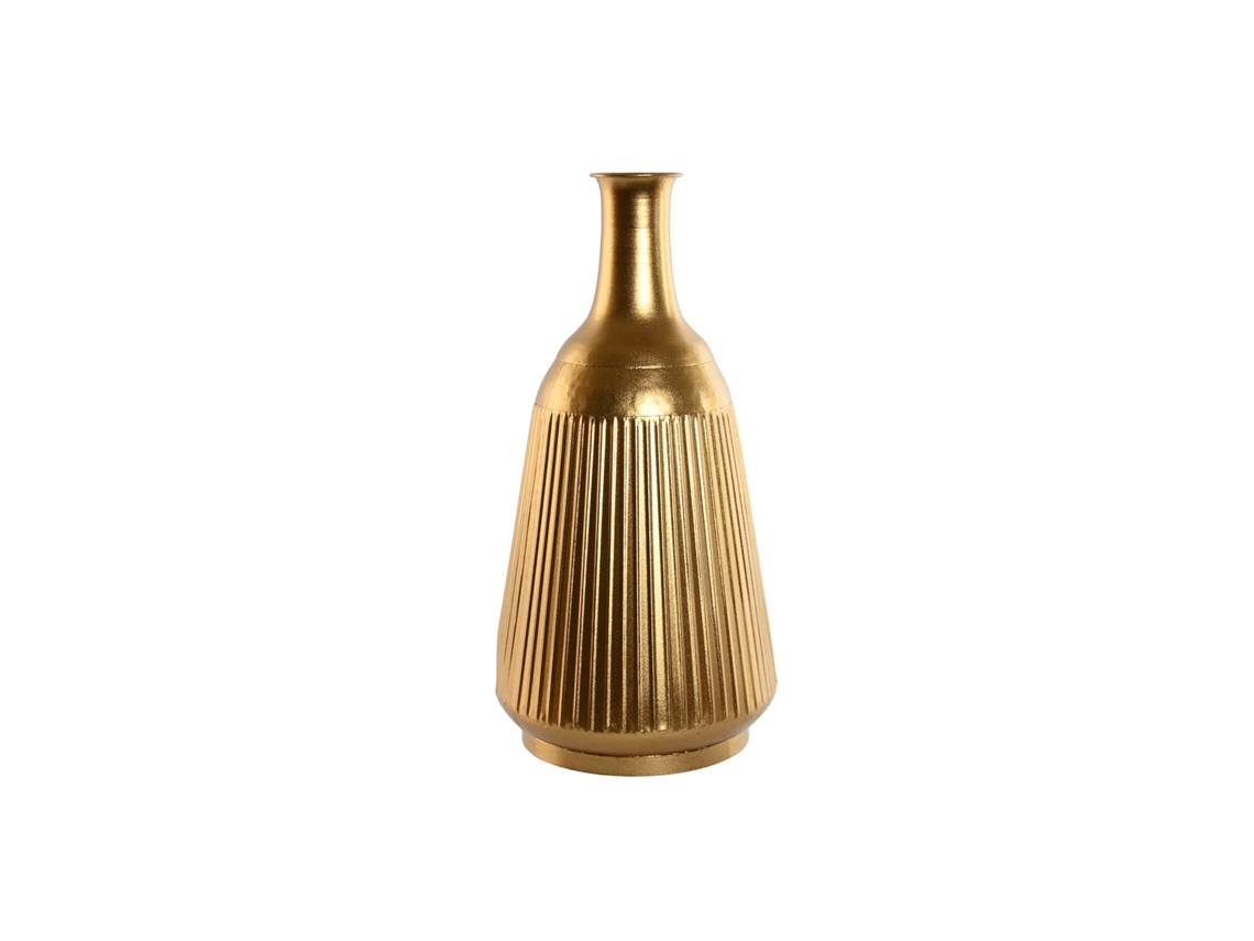 Jarron Metal Dorado 29x29x57,5cm