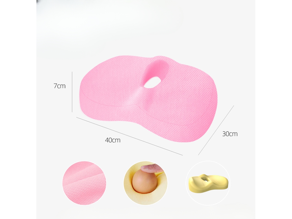 Almohada de espuma viscoelástica Siurn Red para aliviar la presión y el dolor de coxis
