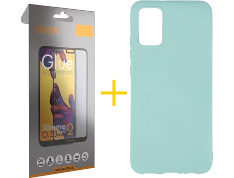 Kit Funda + Protector de Pantalla Samsung A02s ACCETEL 3167 Verde