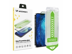 Protector de Pantalla Protector Templado Marco para iPhone 14 Plus WOZINSKY Vidrio Negro