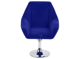 Sillón Miniatura Para Casa De Muñecas 1:12, Silla Flock Rotativa, Accesorios De Muebles Mini Azul