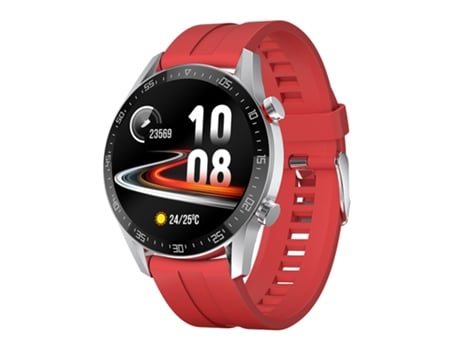 Smartwatch, monitoreo de salud multifuncional, resistente al agua IP68, para iPhone y Android, rojo CHRONUS