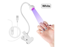 Lámpara de uñas LED UV, lámpara de secado de esmalte de uñas, mini secador portátil USB flexible con clip para mesa, herramienta de manicura para salón, GOKOCO
