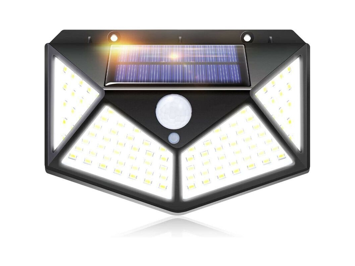 Lámpara Solar De Exterior Iotses Con 100 Led, Batería De 2200 Mah, 3 Meses