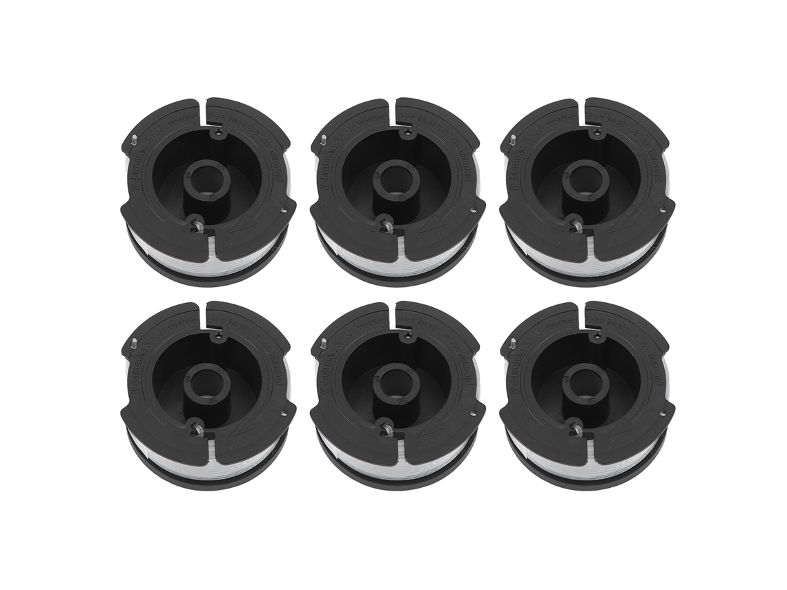 Carrete De Hilo Para Cortacésped, 6 Carretes De Repuesto, Nailon Af 100, 9,14 M