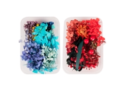 2 cajas de flores secas para resina, moldes de joyería, manualidades, velas, jabón MEOIRUERY