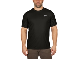 Camiseta de trabajo de manga corta negra clara Wwssbl S Milwaukee