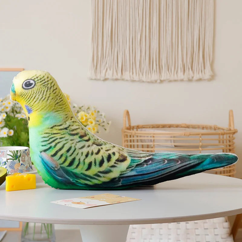 (loro 35-40cm) Peluche Adorable Con Estampado De Animales, Almohada Decorativa Para El Hogar.