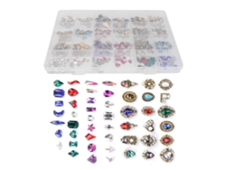 Omni-kit De Piedras Strass Para Uñas Fácil Aplicación Diy Ligero Portátil Resistente Para Mujer