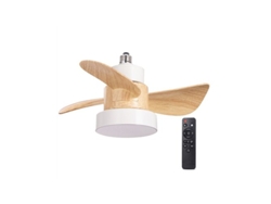 Ventilador LED Bayad Whitefaia de 15 W y 1400 lm con atenuación continua Cristalrecord