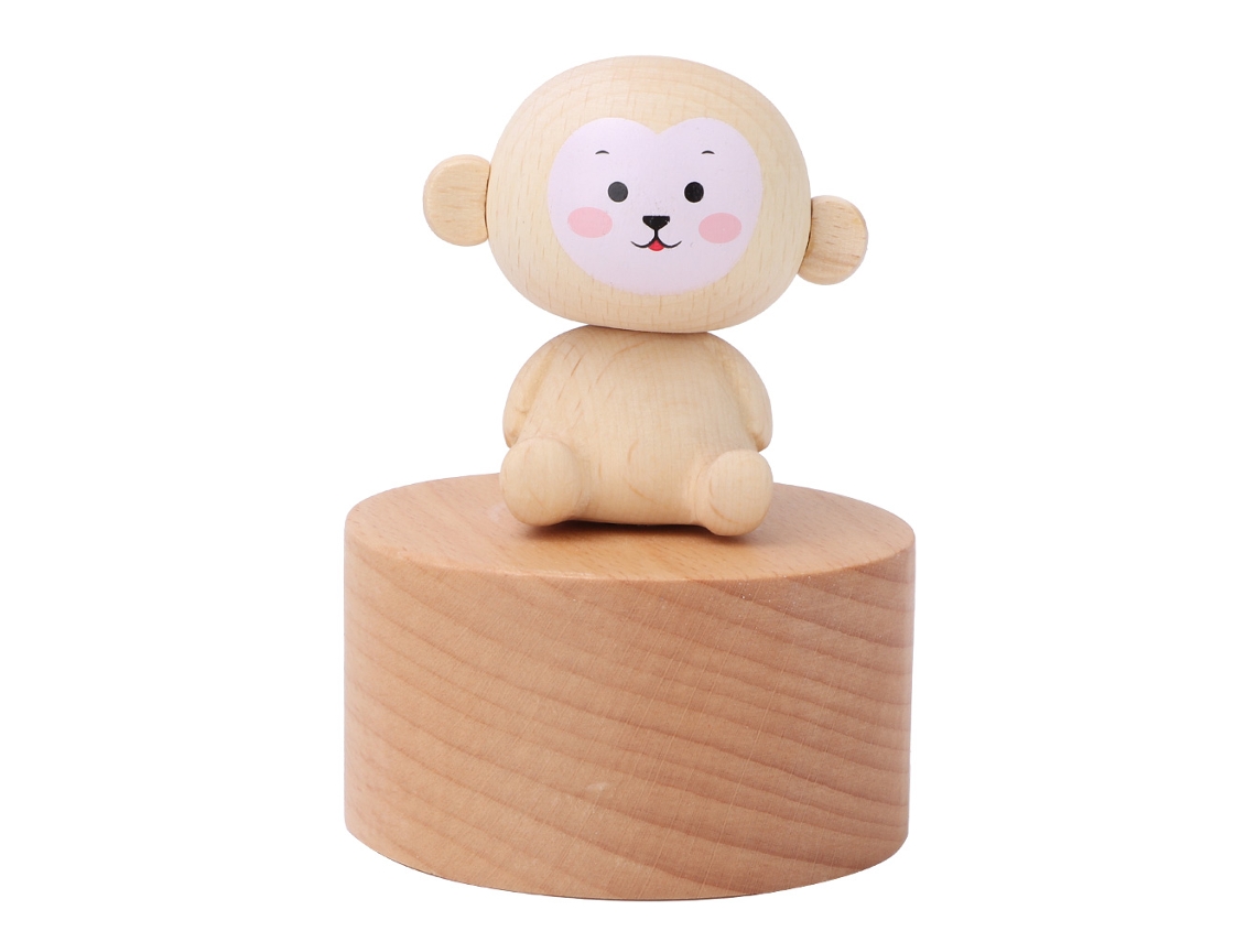 Caja De Música De Madera Hecha A Mano, Juguete Musical Con Forma De Animalito, Regalo Para La Decoración Del Hogar.