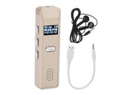 Grabadora De Voz Digital Multifuncional Hd Con Ia Inteligente Y Reducción Activa De Ruido Para Reuniones, Entrevistas Y Clases - Oro 16g