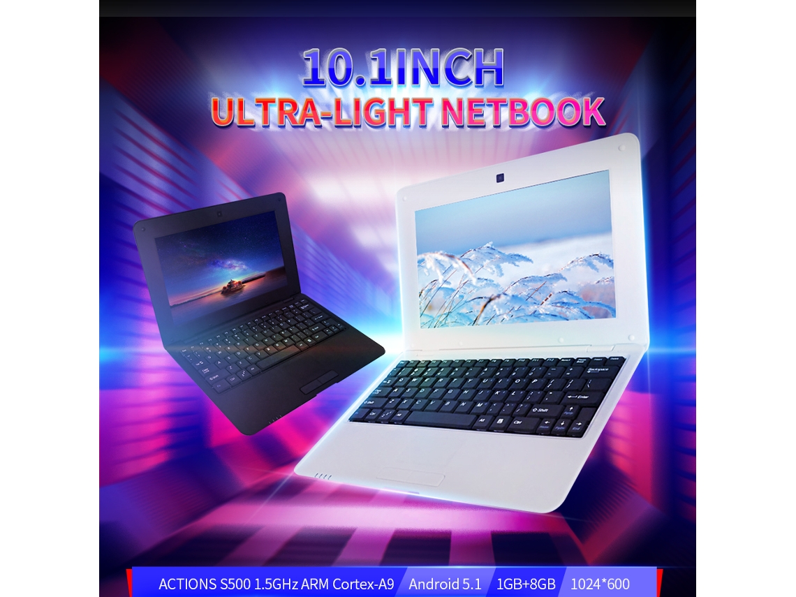 Netbook portátil (procesador Arm Cortex A9, Android 5.1)