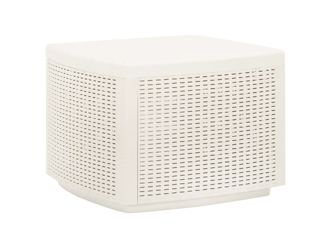 Mesa de jardín LOVELY HOME Comedor de Plástico Blanco (53 x 53 x 40 cm)