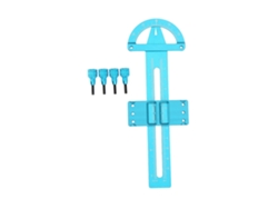 Herramienta De Medición De Amortiguadores Para Coches Rc De Aleación De Aluminio Ajustable Y Duradera, Para Coches Rc Azules.