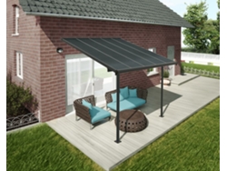 CANOPIA Capri Pérgola Cubierta para Terraza Aluminio 3X3 m Gris