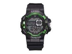 Reloj Electrónico Deportivo Hombres Estudiante Impermeable Pulsera Verde
