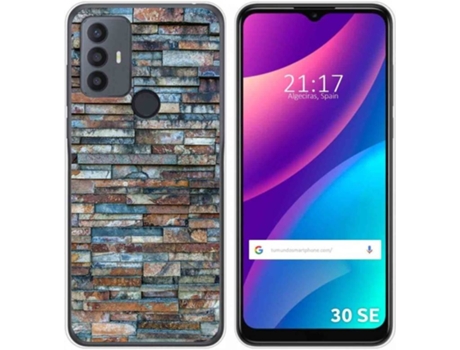 Carcasa para TCL 30 SE TUMUNDOSMARTPHONE Dibujos Ladrillo 05 Multicolor