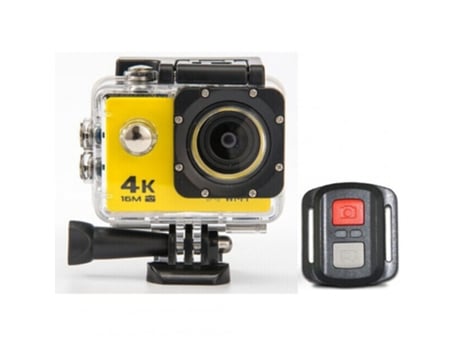 Action Cam Hd 4K Wifi 1080P 60Fps Minicam 30M Impermeable Go Sport Dvr Extreme Pro Cam Amarillo