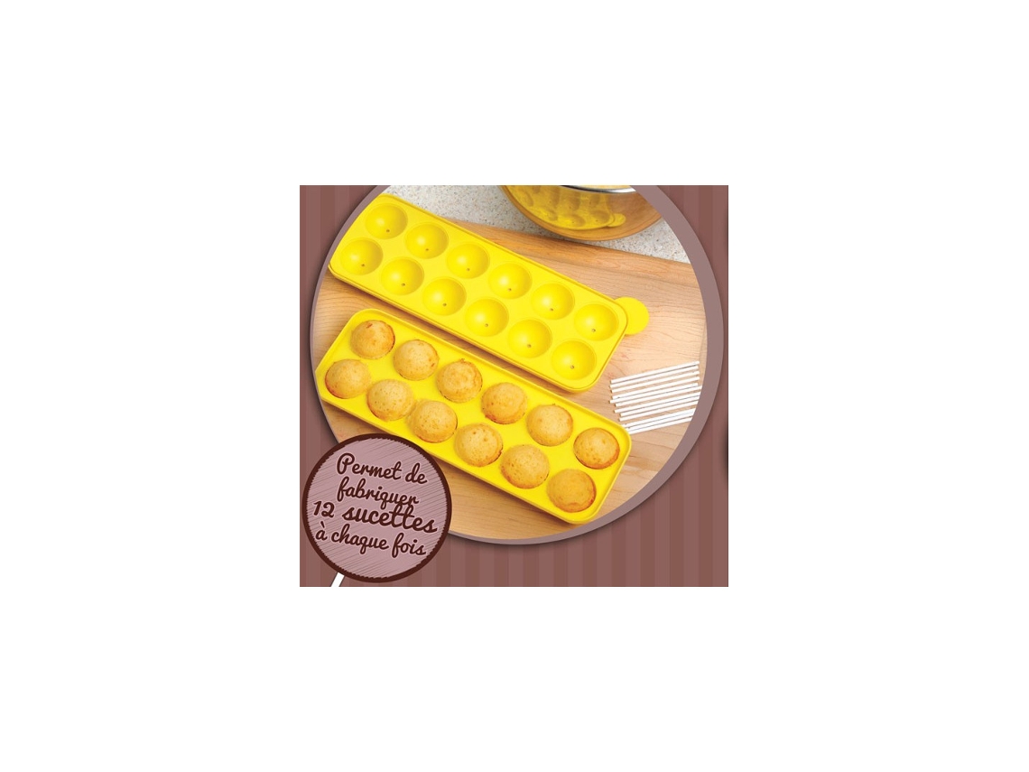 Venteo Molde de Silicona para Caramelos 12 Lollipops