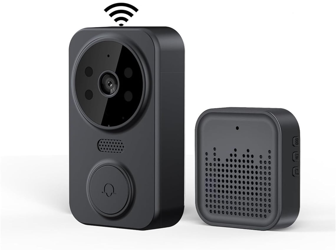 Timbre Inteligente, Timbre De Video Inalámbrico Con Pantalla Inteligente, Visión Nocturna Hd, Timbre De Seguridad Wi-fi, Versión A Batería Bril-wer