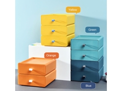 Organizador de escritorio con cajón, cajones de caja de almacenamiento de escritorio, organizadores de papelería de oficina de plástico