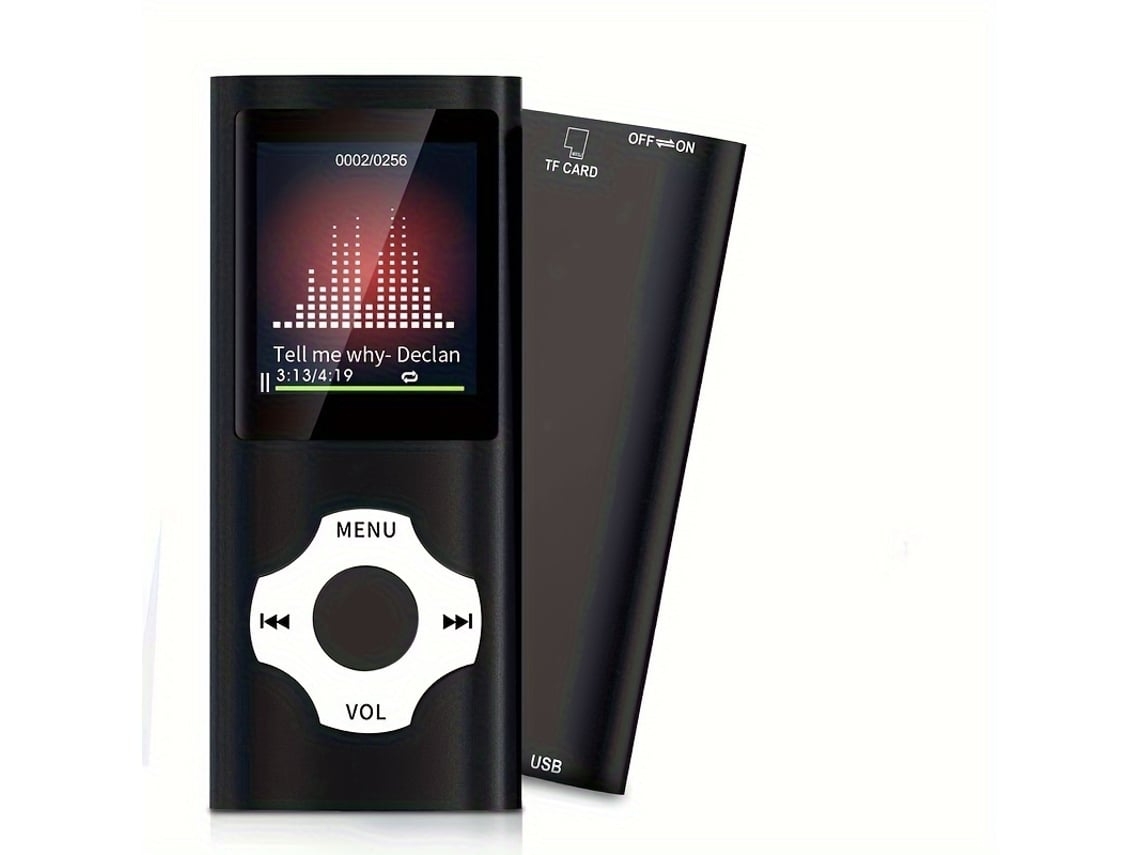 Leitor Mp3 Leitor Mp3/mp4 Música, Vídeos, Fotos, Rádio Fm, Gravações Com Fones De Ouvido 16 Gb