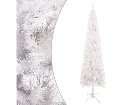MAISON EXCLUSIVE - Árbol de Navidad delgado blanco 120 cm