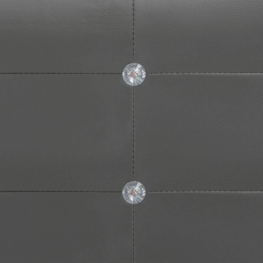 Estructura Cama Cuero gris 150x200 cm vidaxl dimensiones del 223x155x695