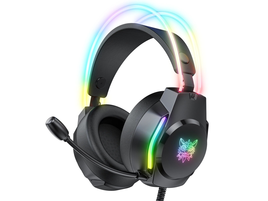 Auriculares Para Juegos Con Iluminación Rgb, Micrófono Hd Flexible Y Control De Volumen.