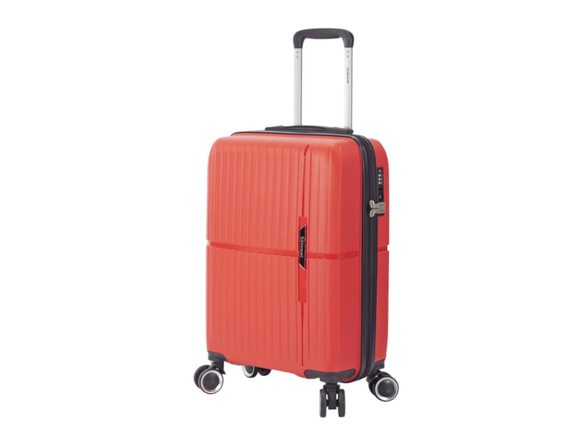 Maleta de cabina / Trolley 55cm 4 ruedas Bz5754 Rojo Naranja Benzi