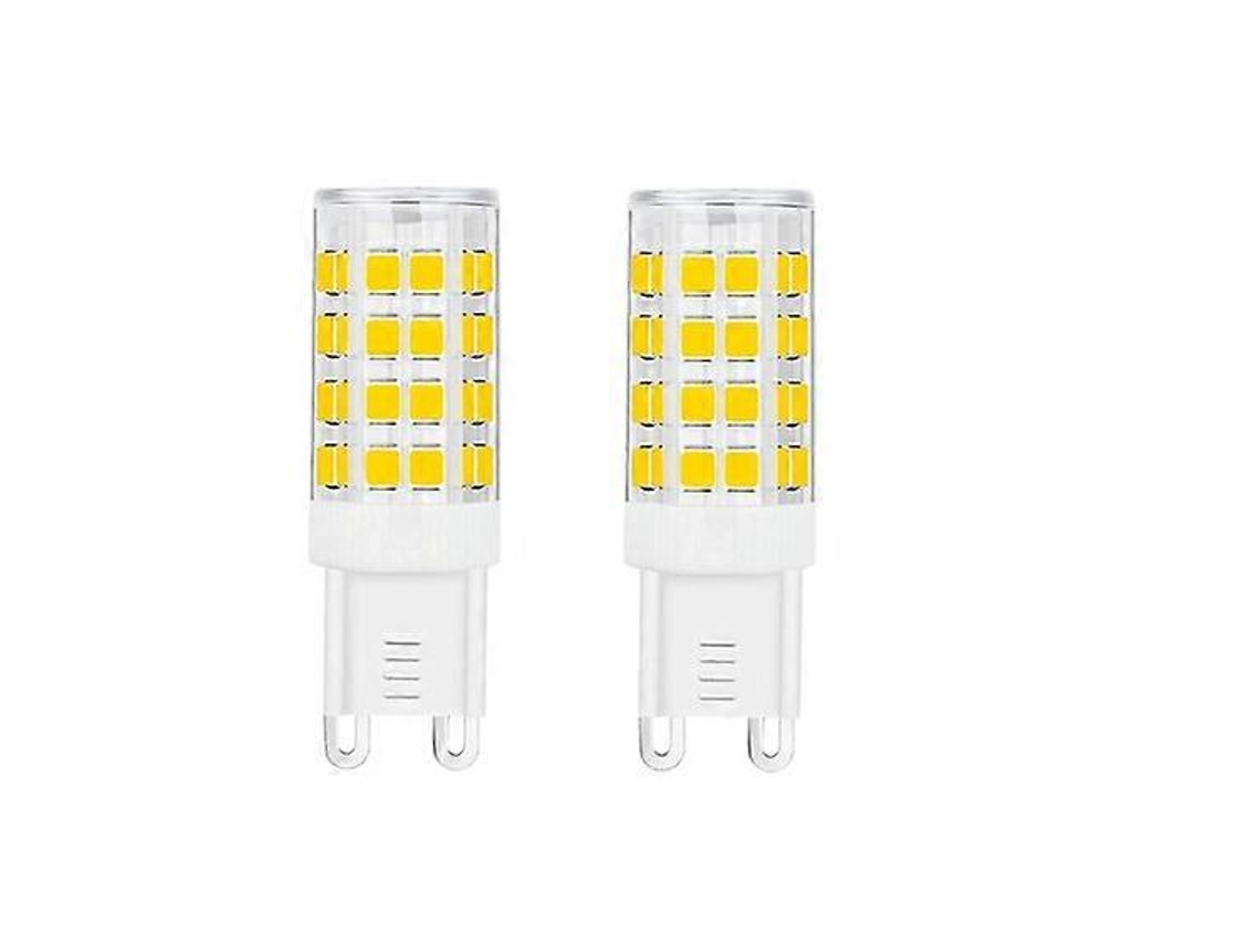 Rebe-2pcs Bombilla Led G9 5w, Reemplazo De Bombilla Halógena G9 40w, 420lm, Luz Cálida 3000k, Ac100v-240v, Base G9 No Regulable