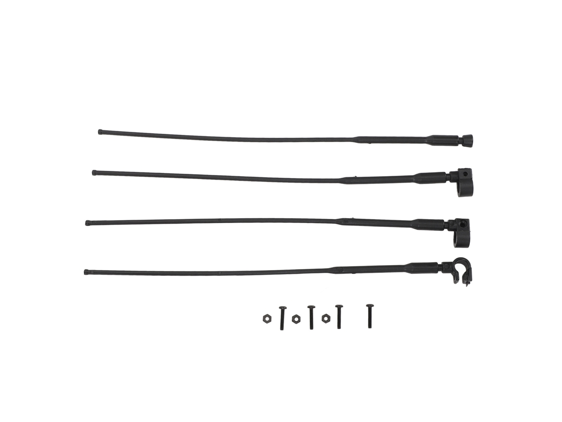 4 piezas de antenas decorativas simuladas para coches RC Crawler Axial SCX10 90046 UTB10 Capra Simulation Accessories