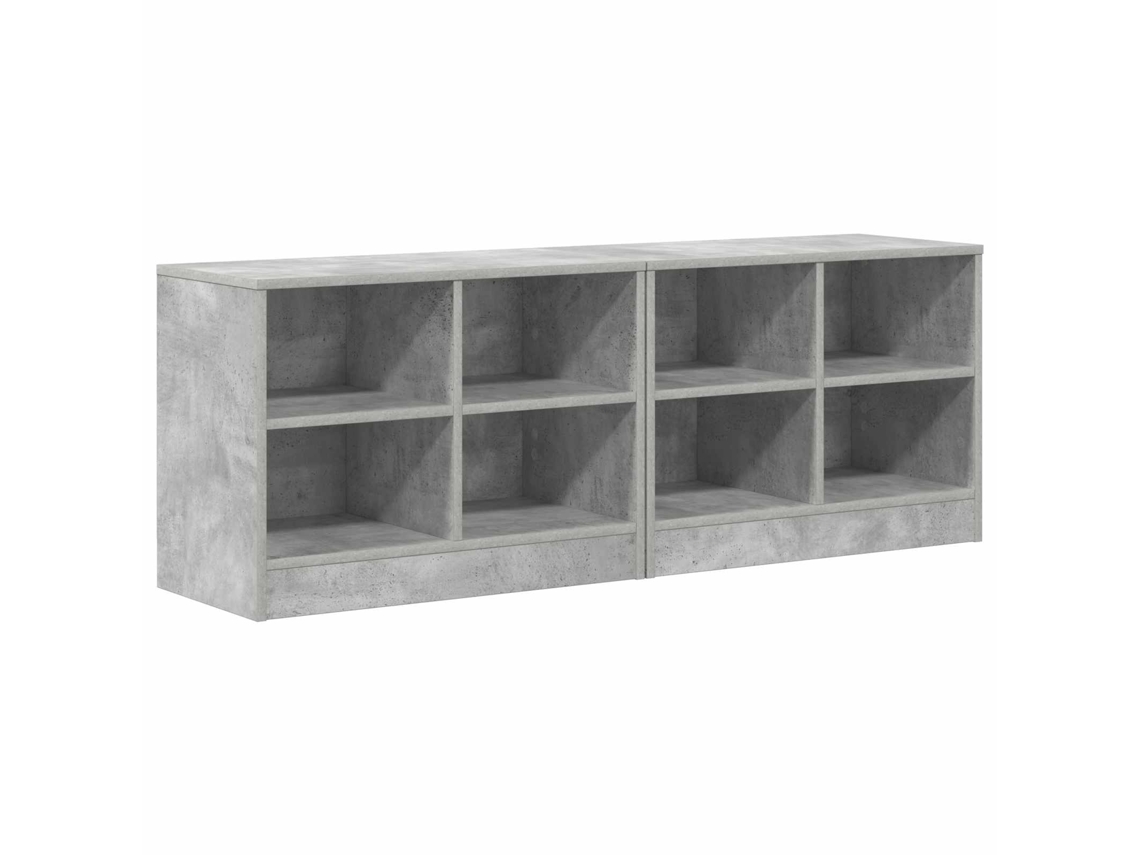 Maison Exclusive - Armário De Cama 2 Pcs Cinzento Cimento 66 X 33 X 48 Cm