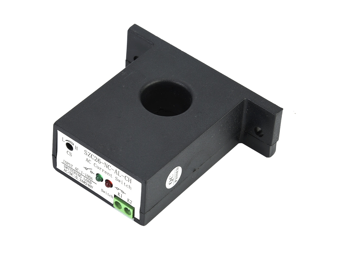 Yncm2026-interruptor De Detección De Corriente Ca Normalmente Cerrado Ajustable Szc26-nc-al-ch Autoalimentado 1-100a