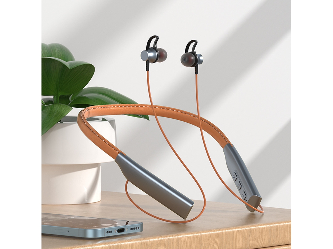 Auriculares Deportivos Inalámbricos Bluetooth (marrón), Micrófono, Resistentes Al Agua, Bajos Potentes, Batería De 12 Horas