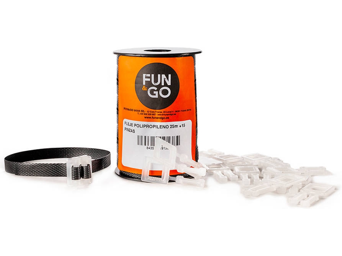 Paquete Rodillo Polipropileno 25M, 15 Puntas FUN AND GO
